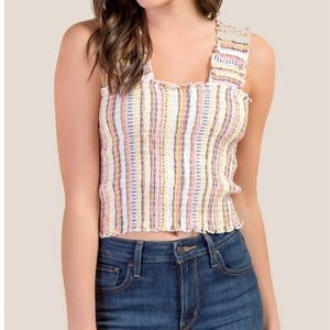 Smocked Crop Top